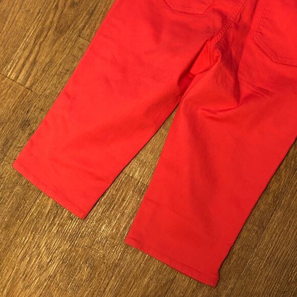 Talbots Pink / Red Pedal Pusher Jeans Size 8 Petite - Picture 9 of 12